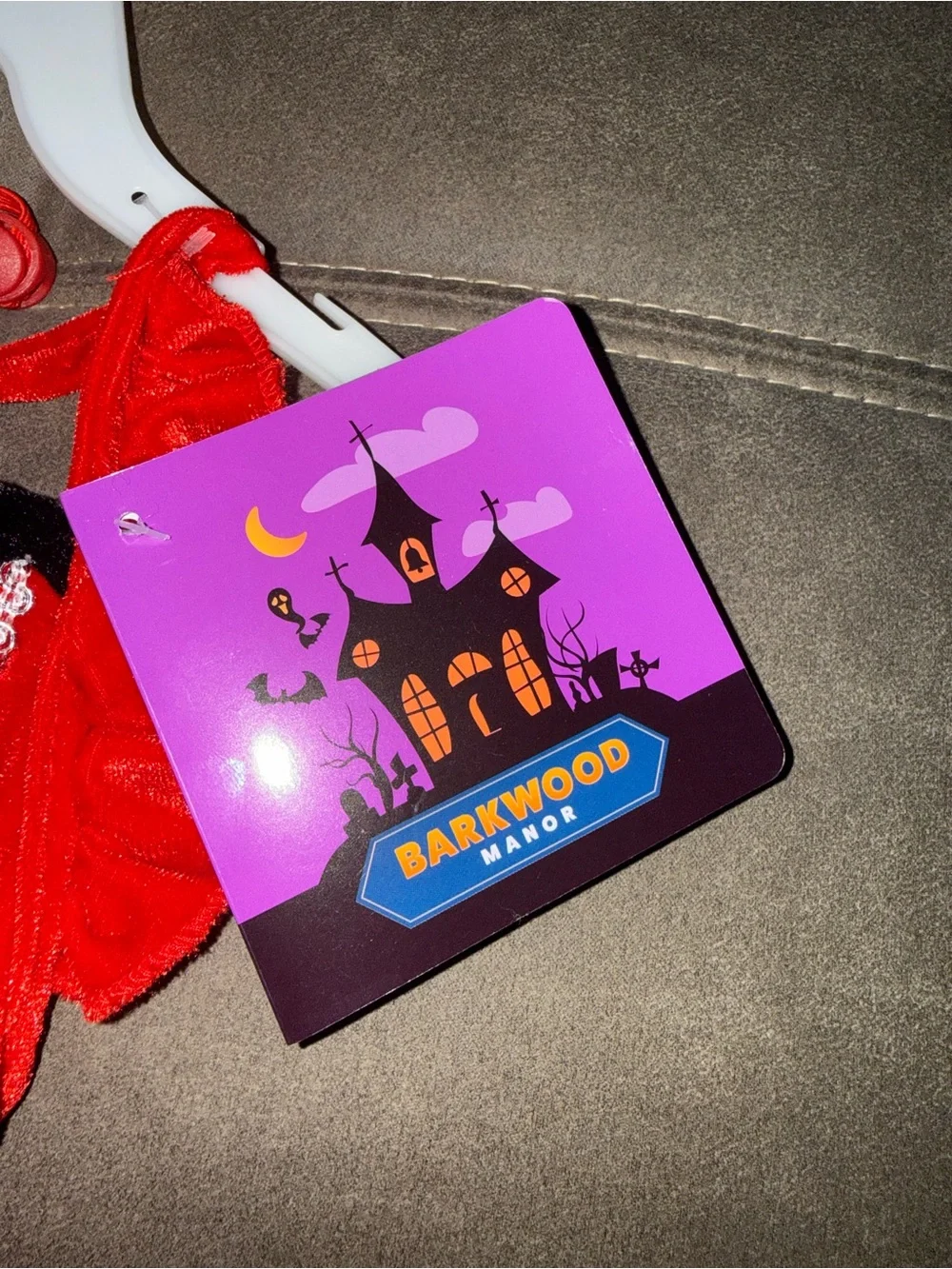 🆕 Barkwood Manor Devil Dog Halloween Costume Dress Horns Size Small